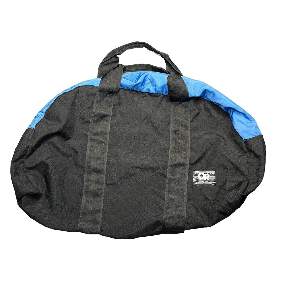 Vintage OR Outdoor Research Duffel Bag Blue Black Gym Weekender Large 28x13x11"